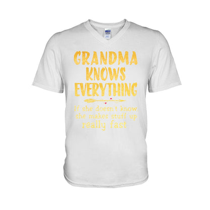 Grandma Knows Everything  T-shirt And Hoodie 072021