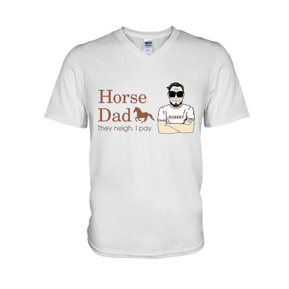 Horse Dad - Personalized Horse T-shirt and Hoodie