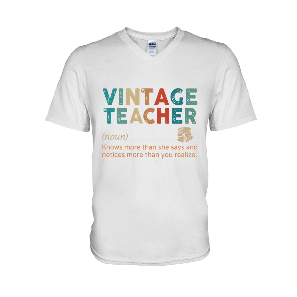 Vintage Teacher T-shirt And Hoodie 062021