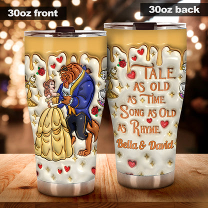 Tale As Old As Time - Personalized Beauty And The Beast Tumbler