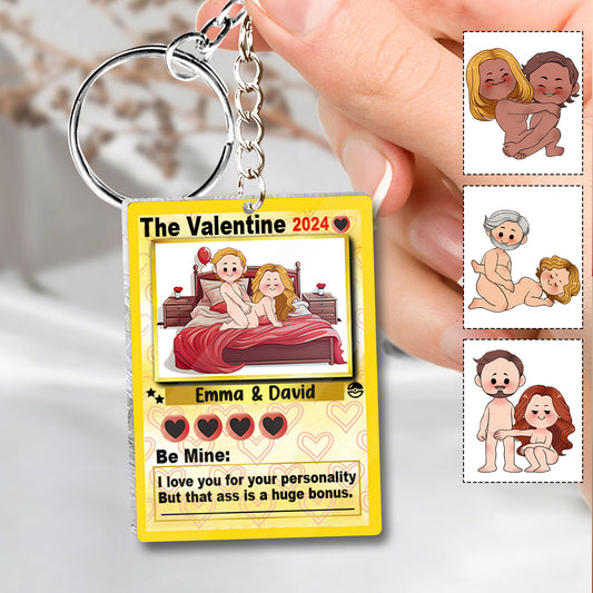 I Choose You - Personalized Couple Keychain