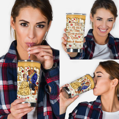 Tale As Old As Time - Personalized Beauty And The Beast Tumbler