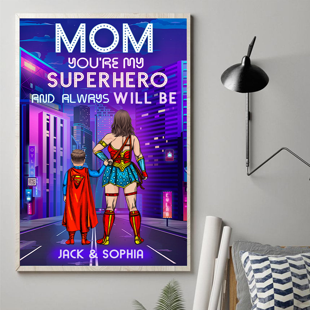 Super Mom/ Dad - Personalized Mother Canvas And Poster
