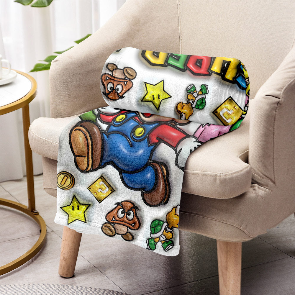 Super Mario - Personalized Super Plumber Blanket