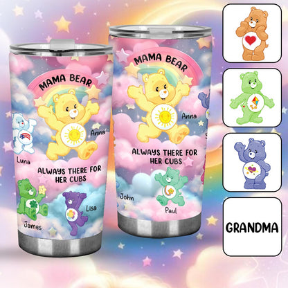 Mama Bear Always There - Personalized Mother Tumbler