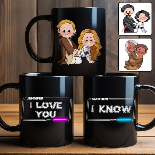 I Love You I Know - Personalized Couple Mug