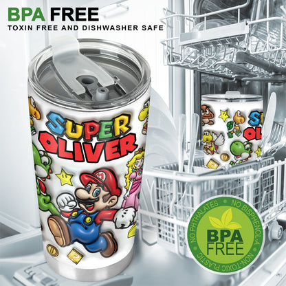 Super Mario - Personalized Super Plumber Tumbler