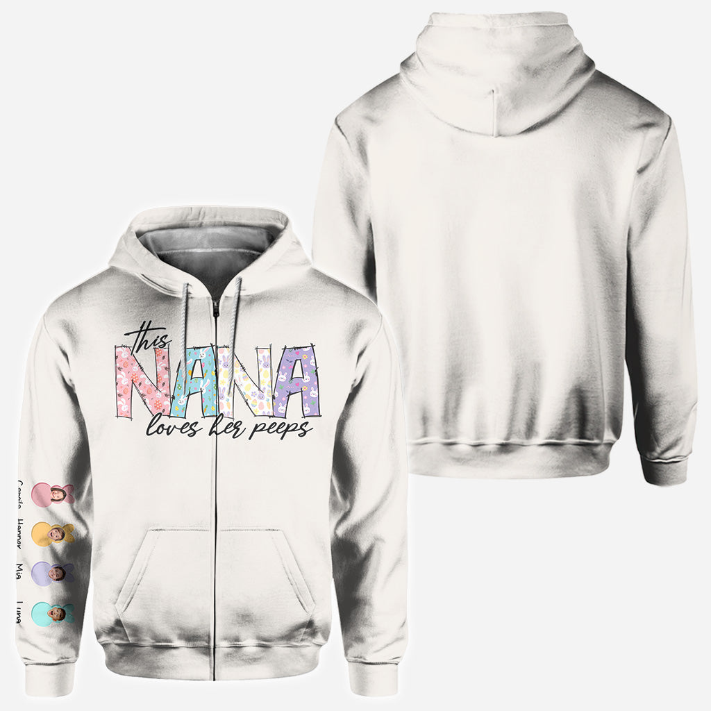 This Mama/ Nana/ Mimi... Loves Her Bunnies - Personalized Mother All Over Shirt