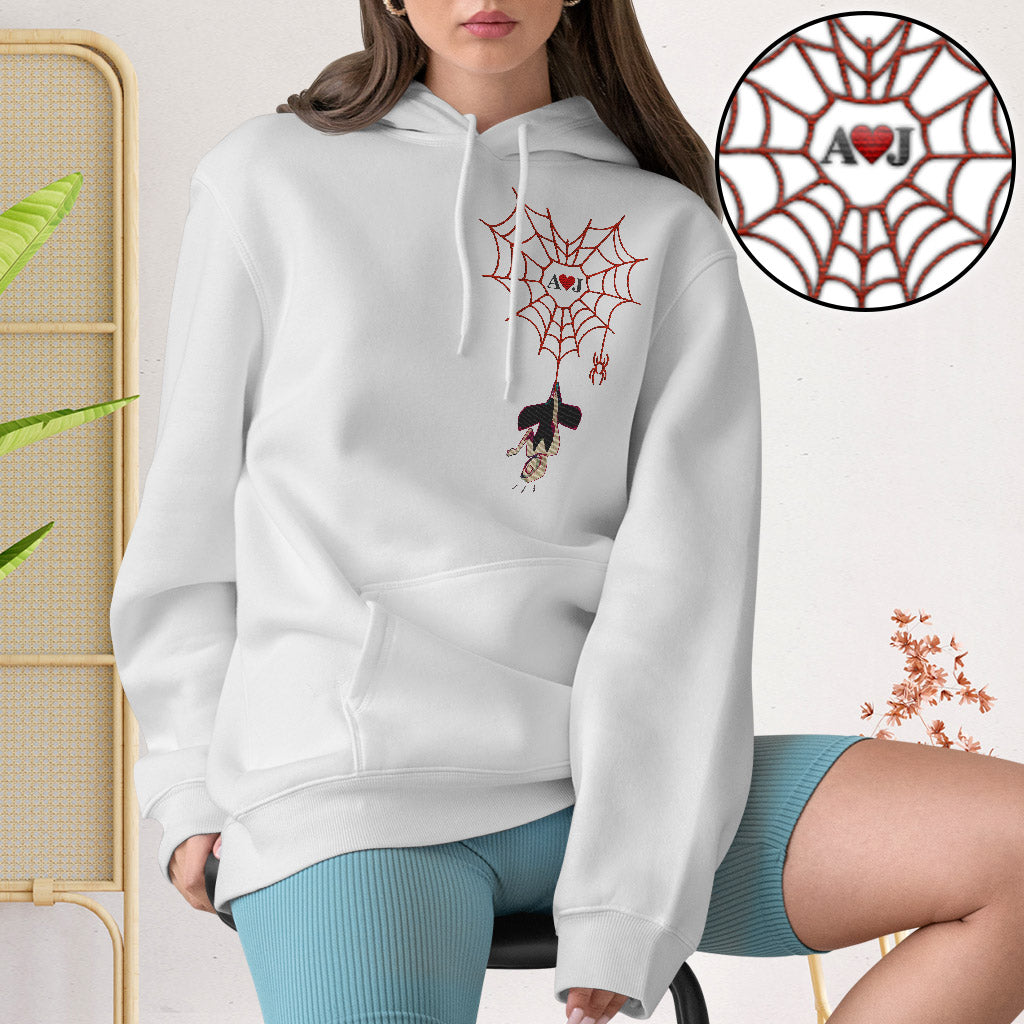 Love You In Every Multiverse - Personalized Couple Embroidered Hoodie