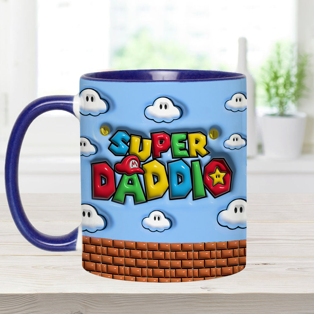 Super Daddio - Personalized Super Plumber Accent Mug