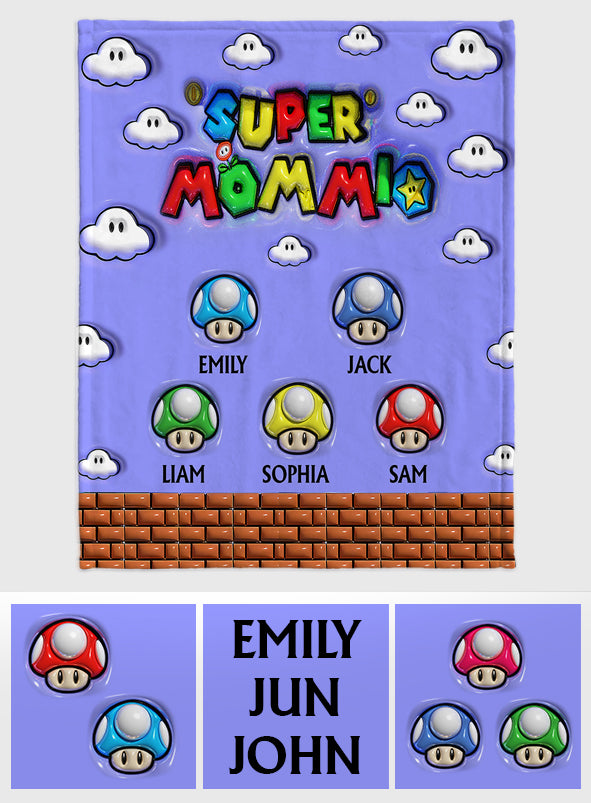 Super Mommio - Personalized Super Plumber Blanket