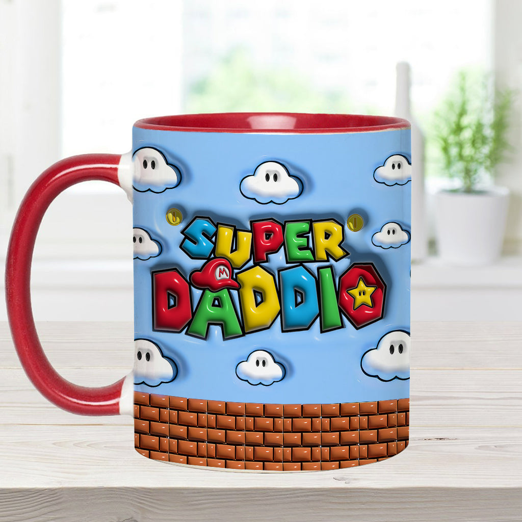Super Daddio - Personalized Super Plumber Accent Mug