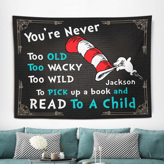 Read To A Child - Personalized Teacher Of All Things Wall Tapestry