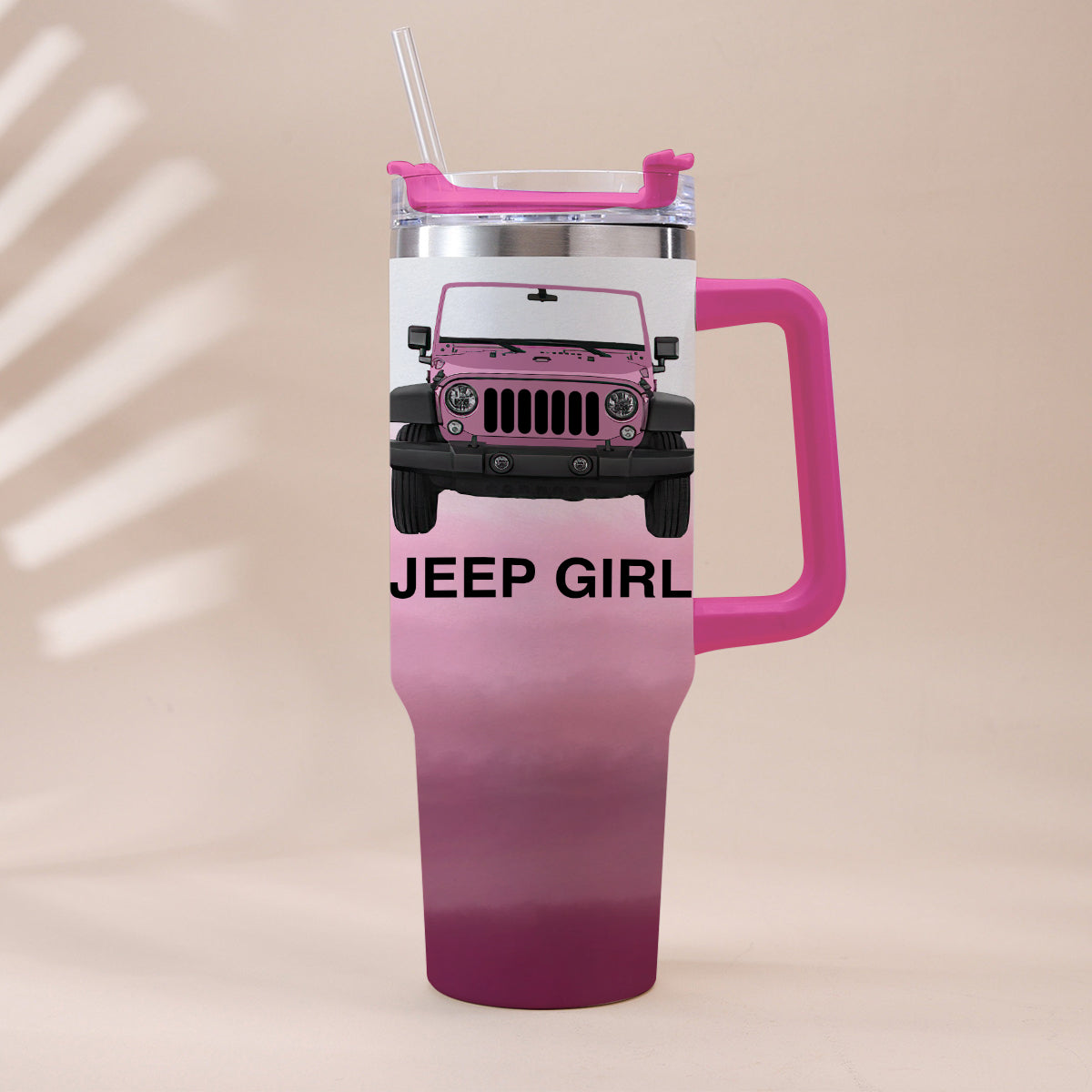 Off Road Girl - Personalized Car Tumbler With Handle