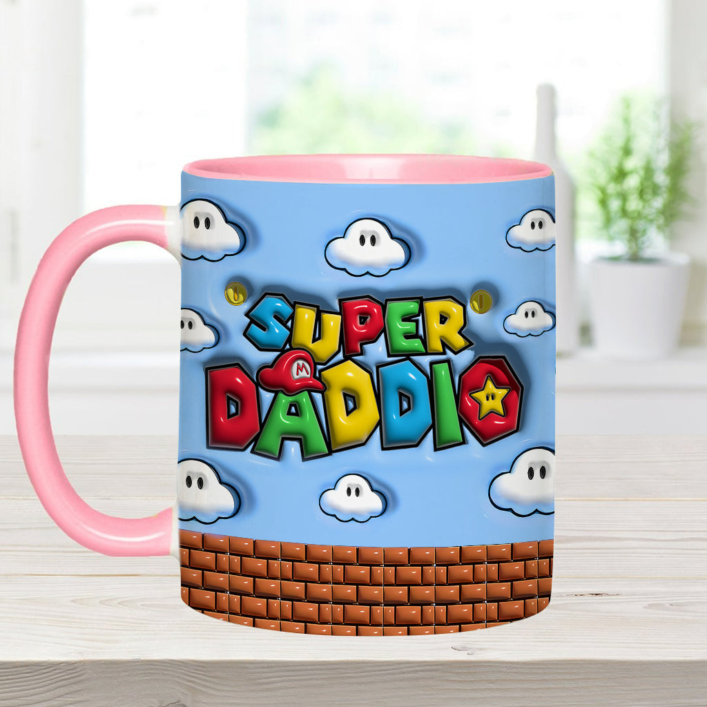Super Daddio - Personalized Super Plumber Accent Mug