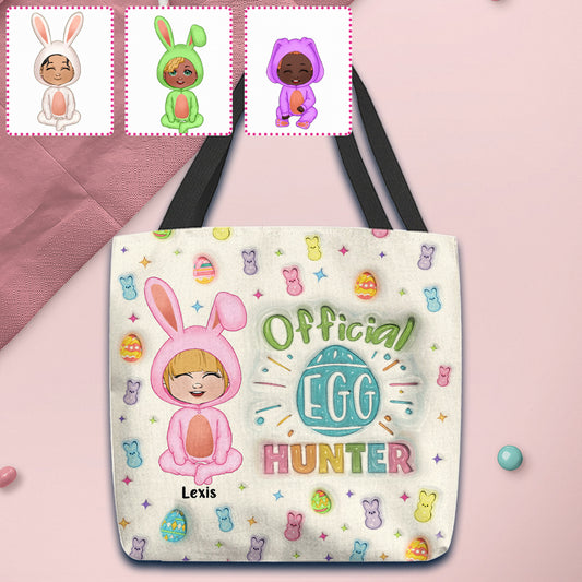 Official Egg Hunter - Personalized Kid Tote Bag