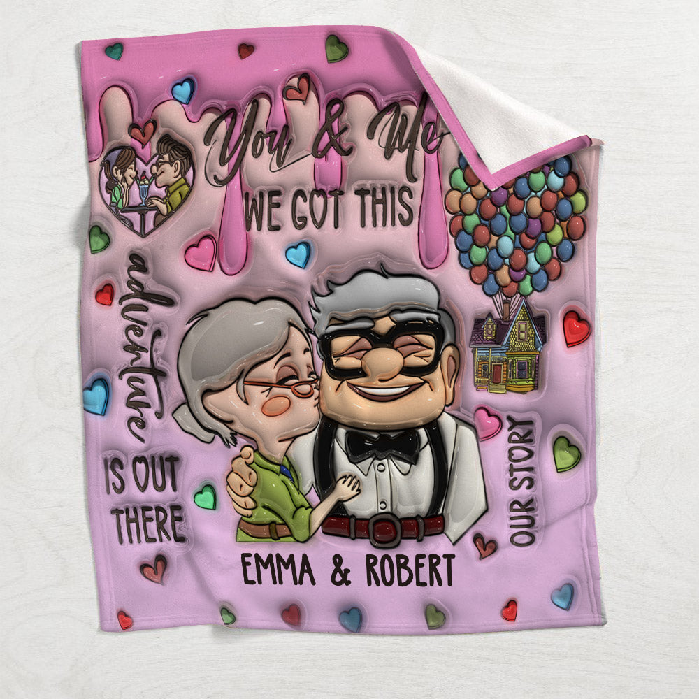 You And Me - Personalized Couple Blanket