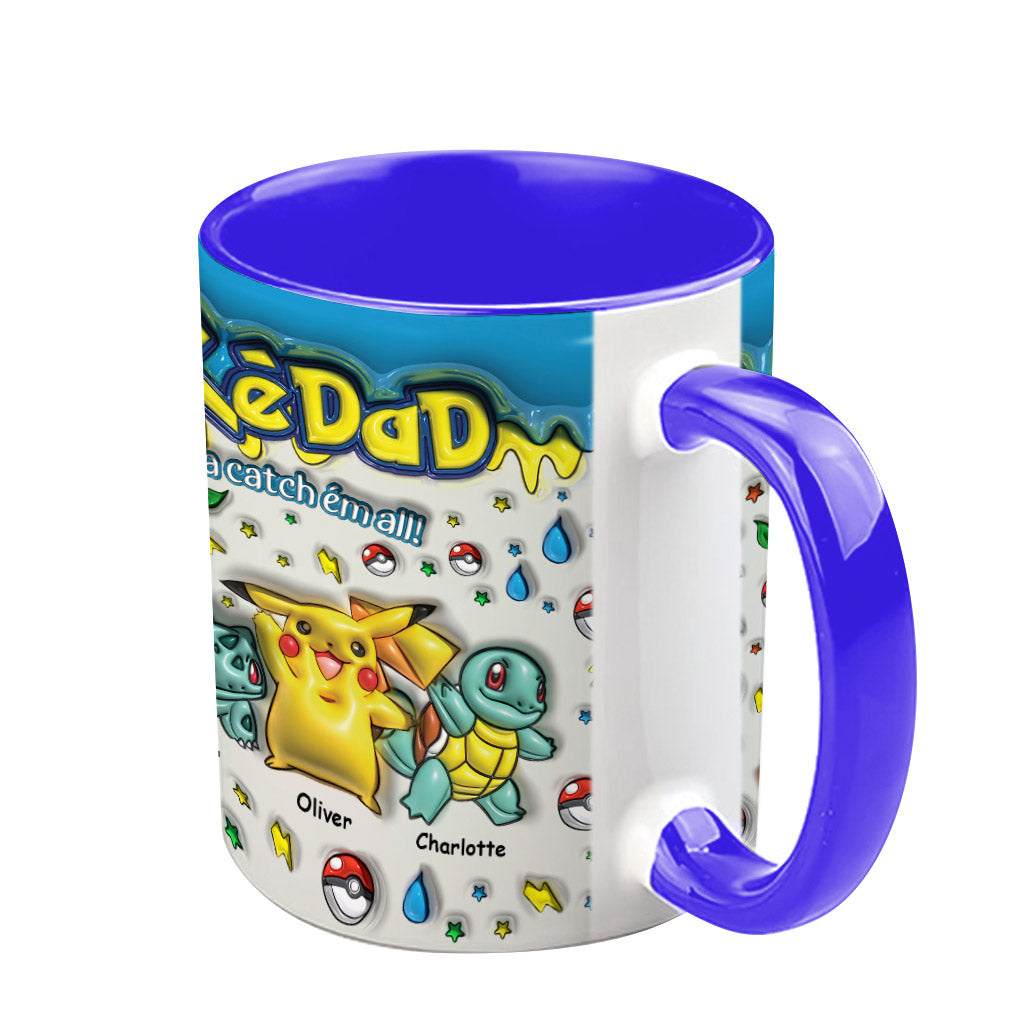 PokéDad Gotta Love Em' All - Personalized Monster Trainer Accent Mug