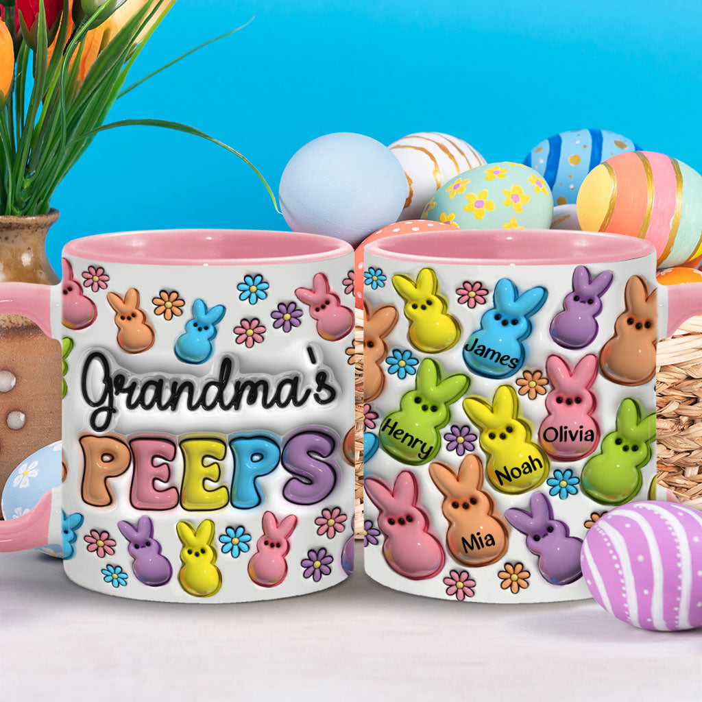 Grandma’s Bunnies - Personalized Grandma Accent Mug