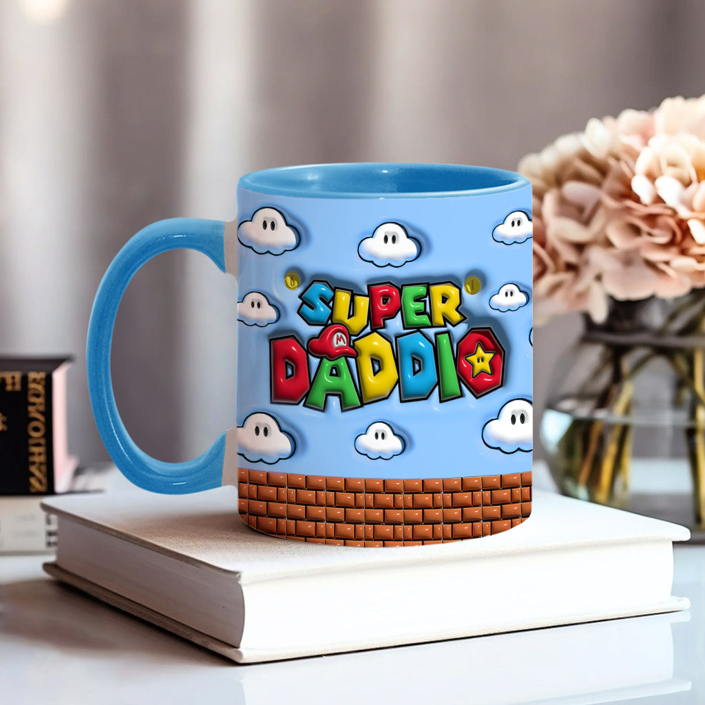 Super Daddio - Personalized Super Plumber Accent Mug