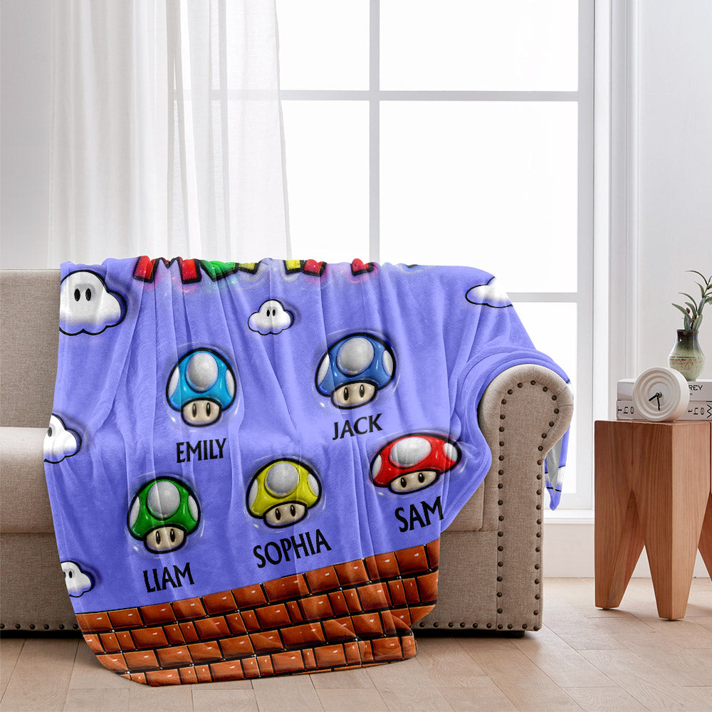 Super Mommio - Personalized Super Plumber Blanket