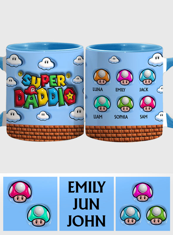 Super Daddio - Personalized Super Plumber Accent Mug