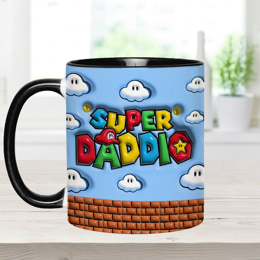 Super Daddio - Personalized Super Plumber Accent Mug
