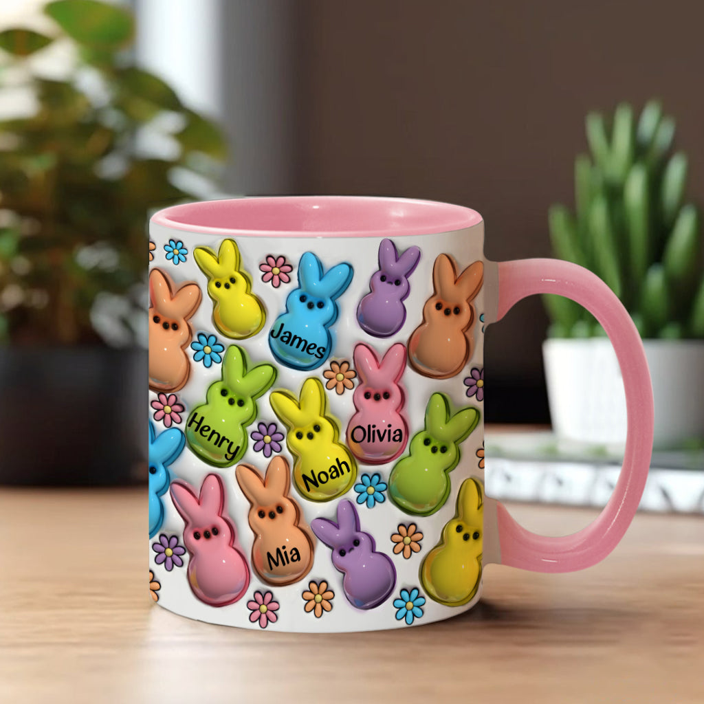 Grandma’s Bunnies - Personalized Grandma Accent Mug