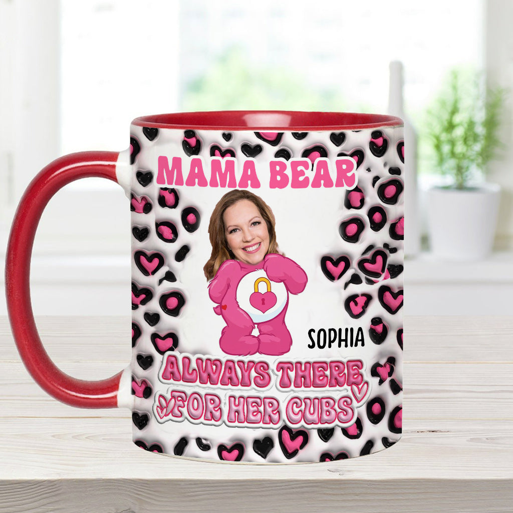 Mama Bear Always There For Her Cubs Care - Personalized Mother Accent Mug