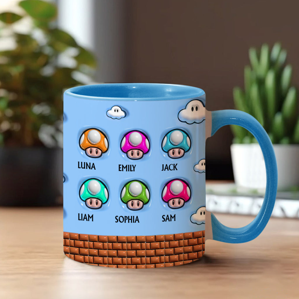 Super Daddio - Personalized Super Plumber Accent Mug