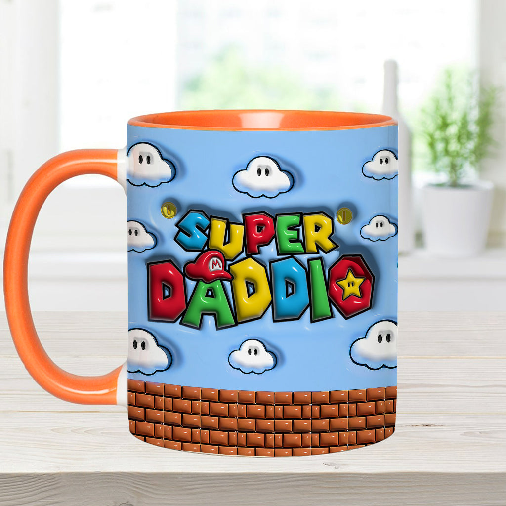 Super Daddio - Personalized Super Plumber Accent Mug