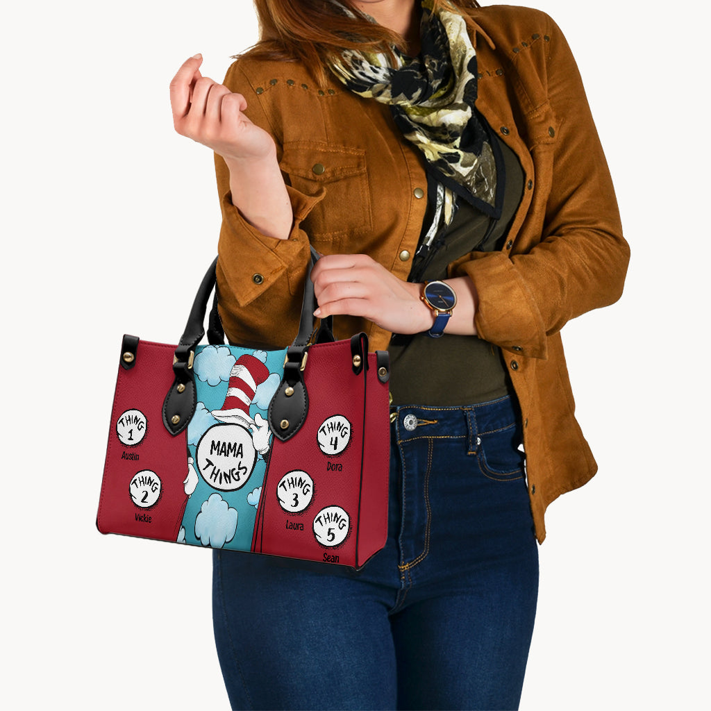 Mama Things - Personalized Mother Leather Handbag