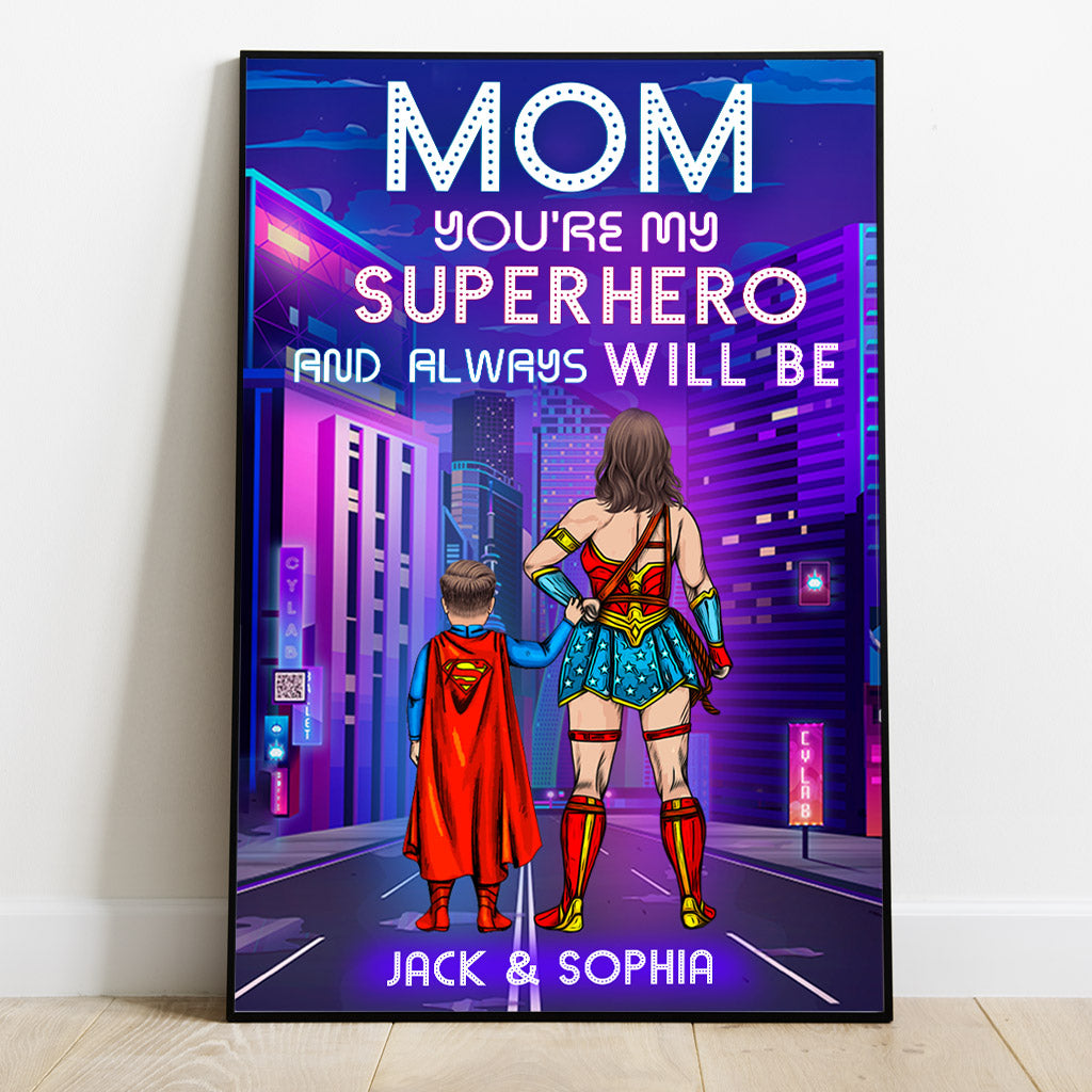 Super Mom/ Dad - Personalized Mother Canvas And Poster