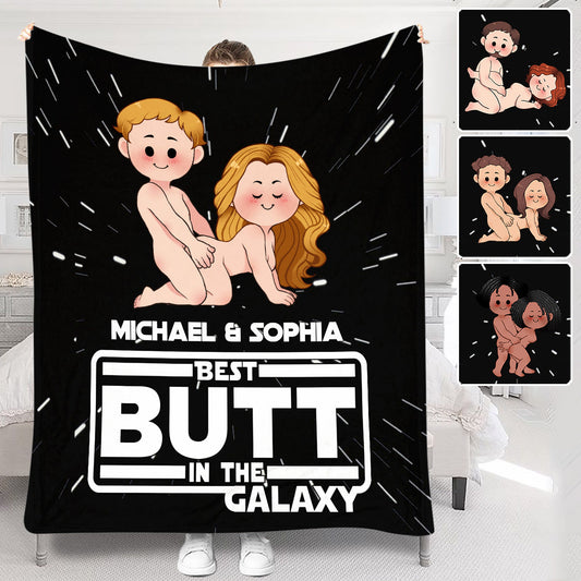 Best Butt In The Galaxy - Personalized The Force Blanket