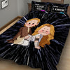 I Love You I Know - Personalized Couple Quilt Set