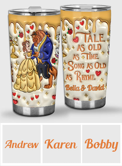 Tale As Old As Time - Personalized Beauty And The Beast Tumbler