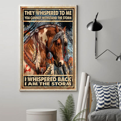 The Devil Whispered In My Ears - Horse Poster