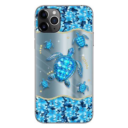 Blue Sea - Personalized Turtle Phone Case