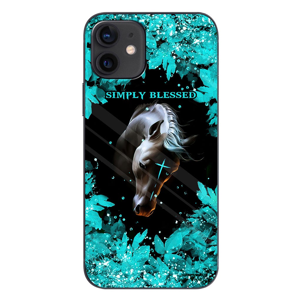 This Girl Runs On Jesus And Horses - Personalized Phone Case