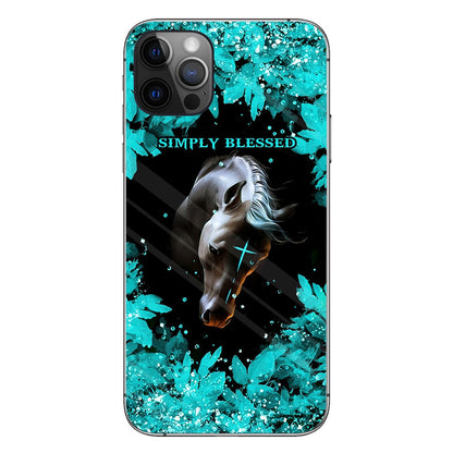 This Girl Runs On Jesus And Horses - Personalized Phone Case