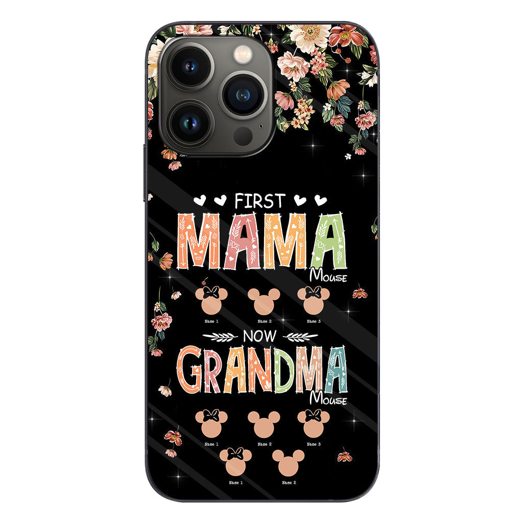 First Mama Mouse Now Grandma Mouse - Personalized Mother's Day Grandma Phone Case