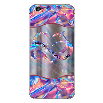 Nursing Is A Work Of Heart Personalized Phone Case