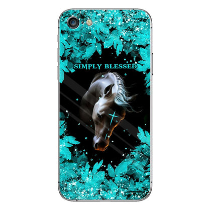 This Girl Runs On Jesus And Horses - Personalized Phone Case