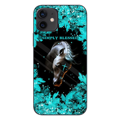 This Girl Runs On Jesus And Horses - Personalized Phone Case