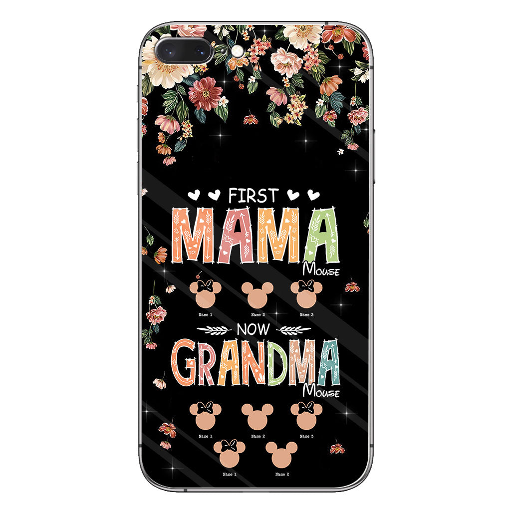 First Mama Mouse Now Grandma Mouse - Personalized Mother's Day Grandma Phone Case