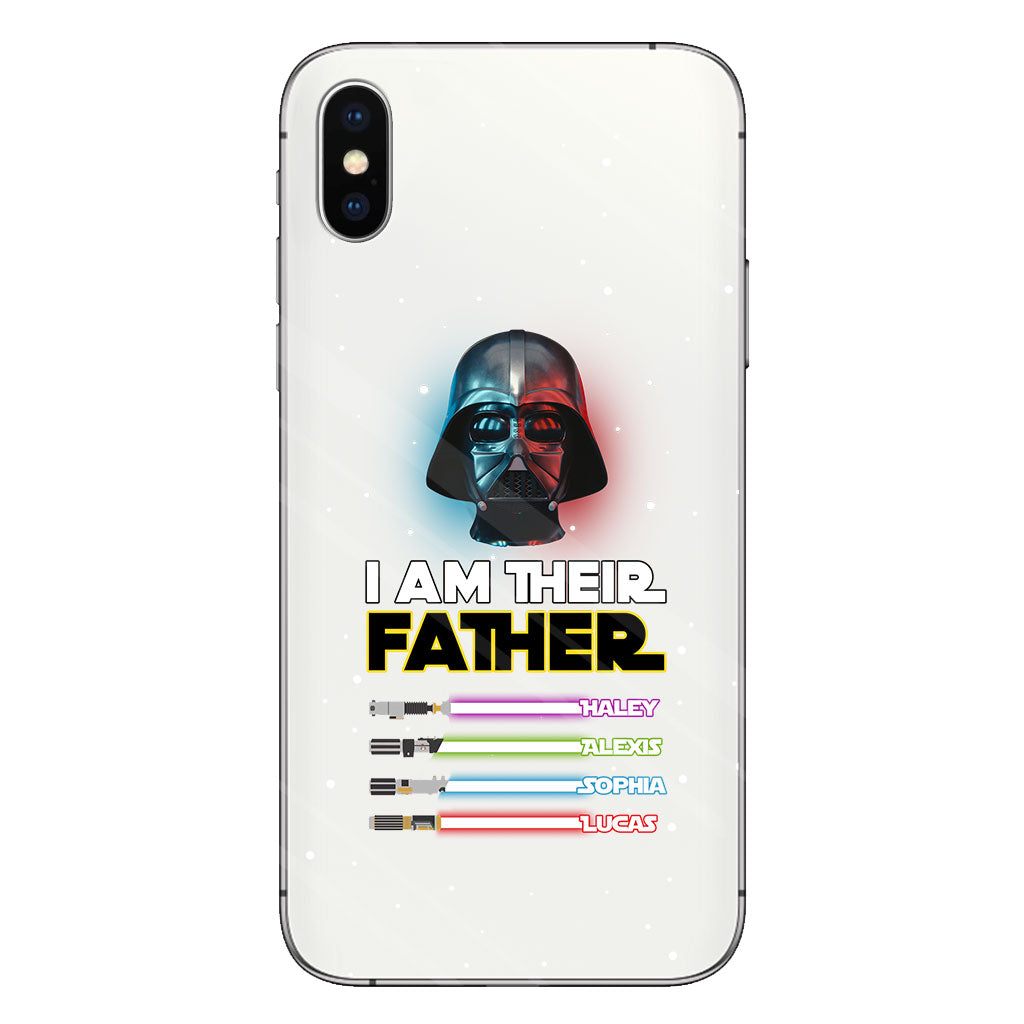 I Am Their Father - Personalized Father Clear Phone Case