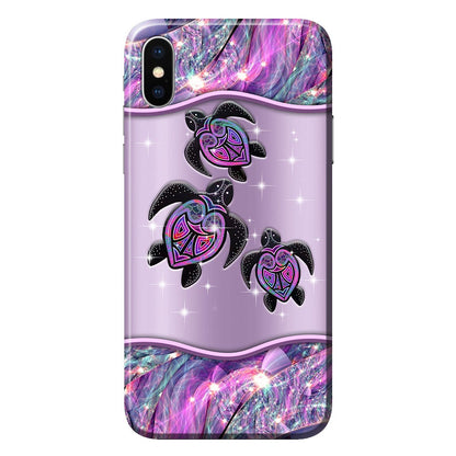 Purple Turtle - Aboriginal Australian Personalized Phone Case