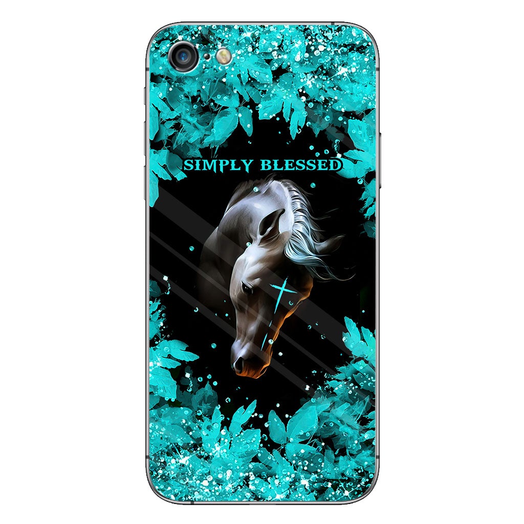 This Girl Runs On Jesus And Horses - Personalized Phone Case