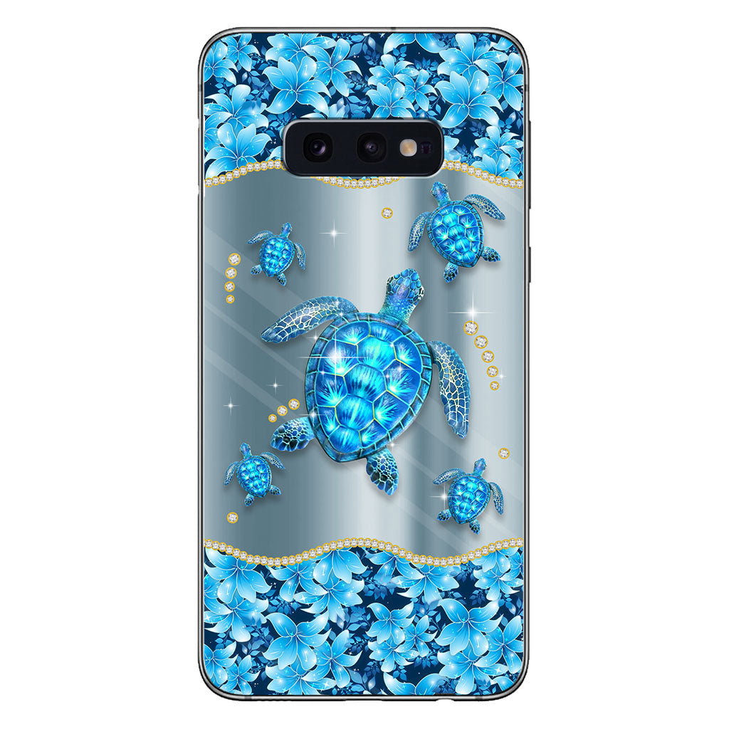 Blue Sea - Personalized Turtle Phone Case