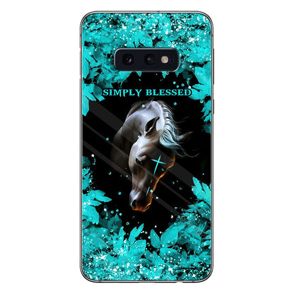 This Girl Runs On Jesus And Horses - Personalized Phone Case